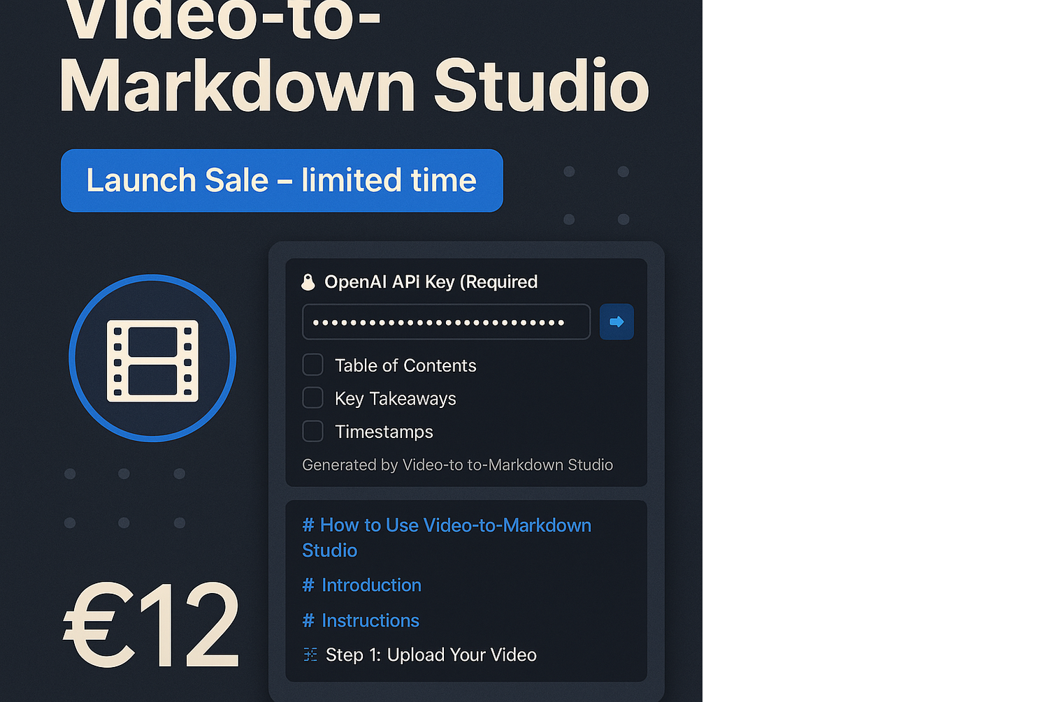 Video-to-Markdown Studio